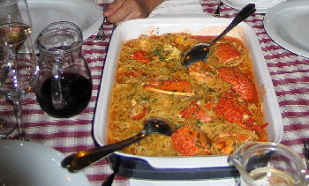 Spaghetti mit Lobster in VeliRat